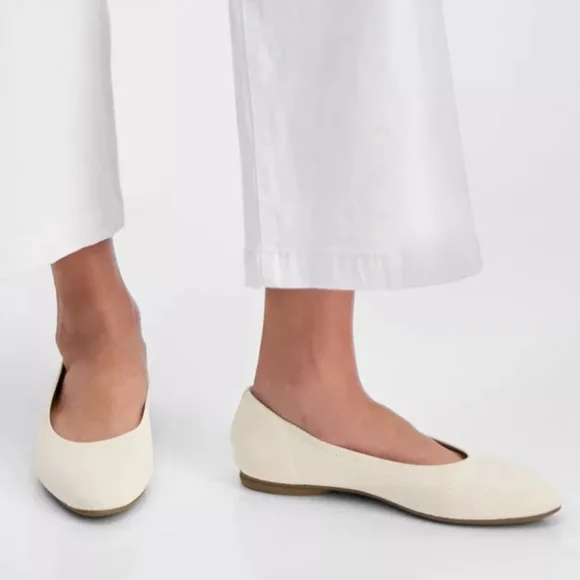 Style & Co Women's Tallyy Flats Cream Breathable, Flexible Knit Flats Size 8 - Picture 4 of 10
